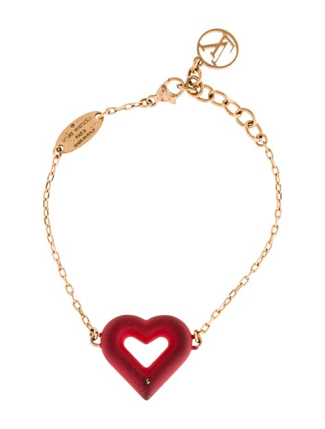 louis vuitton bracelet love heart|louis vuitton charm bracelet.